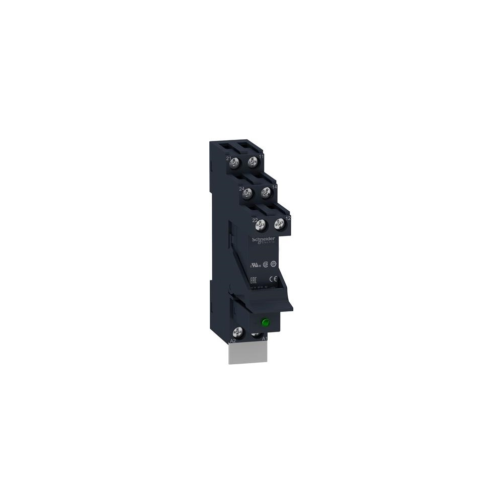 Produktbild för SCHNEIDER ELECTRIC Zelio RSB stiftrelä i sockel med diod och...