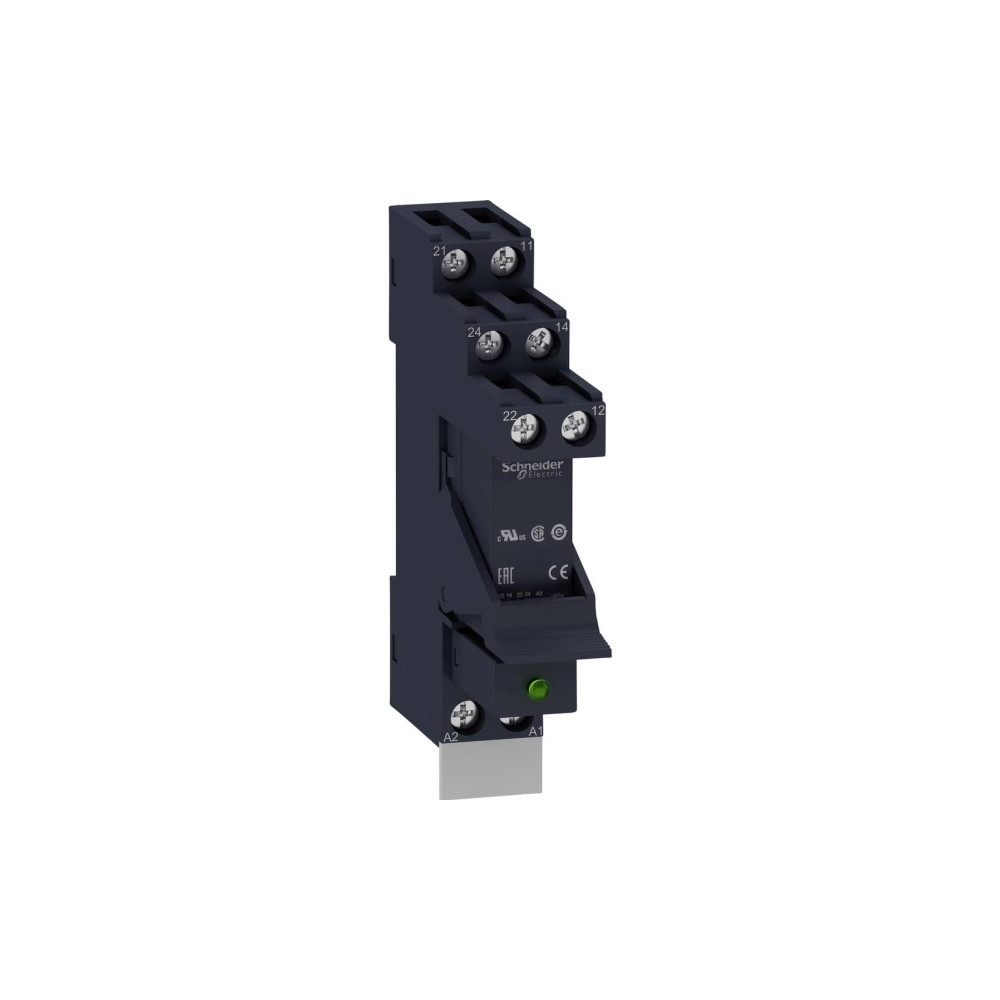 Produktbild för SCHNEIDER ELECTRIC Zelio RSB stiftrelä i sockel med diod och...