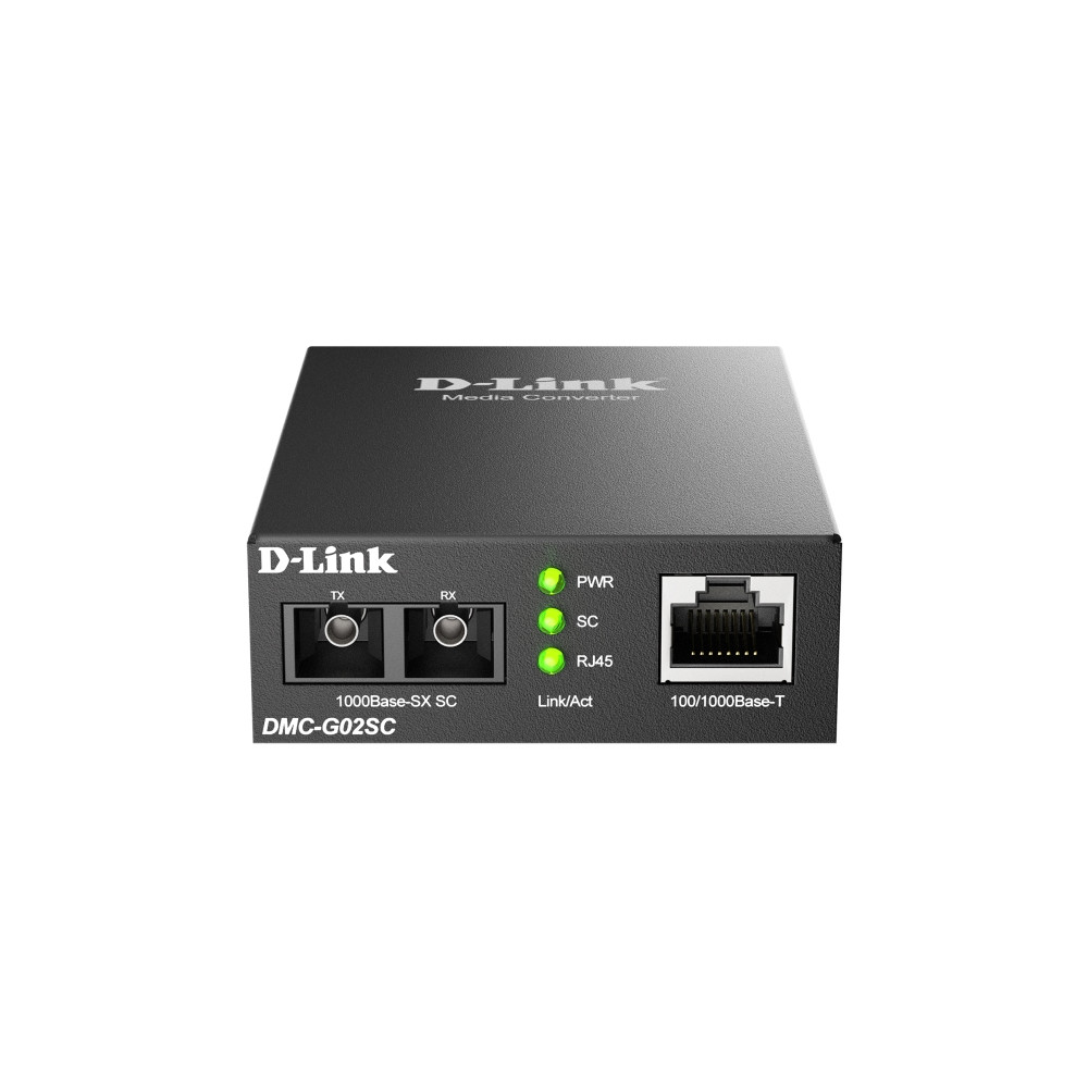 Produktbild för D-Link DMC G02SC - fibermediekonverterare - 1GbE