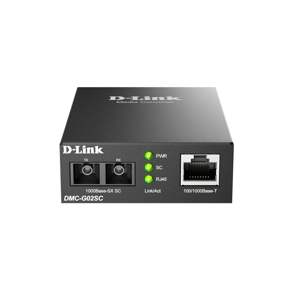 Produktbild för D-Link DMC G02SC - fibermediekonverterare - 1GbE
