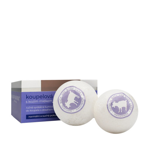 VivaPharm VivaPharm Kozí bath bomb with goat's milk 2 x 75 g