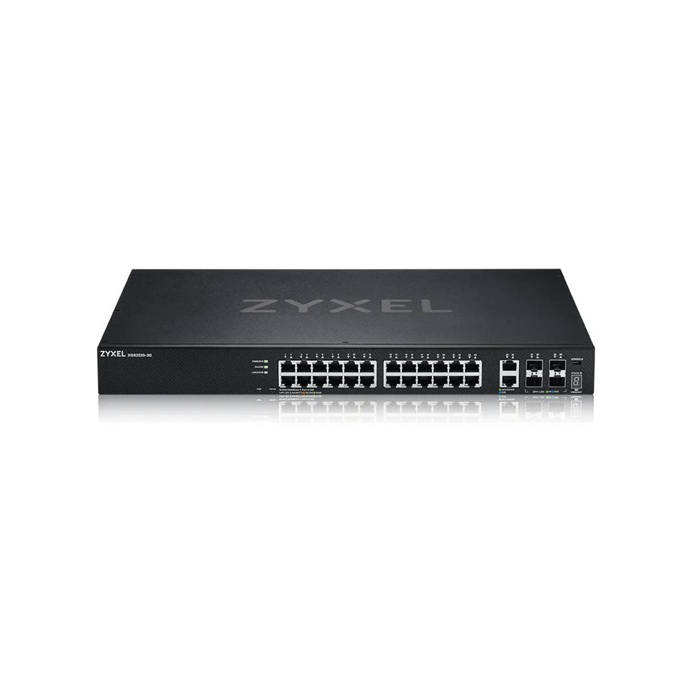 Produktbild för Zyxel XGS2220 Series XGS2220-30 - switch - L3-åtkomst, NebulaFLEX Cloud - 24 portar - Administrerad - rackmonterbar