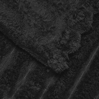 Produktbild för Kastfilt Svart 270 x 240 cm Fleece