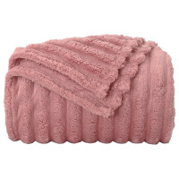 Produktbild för Filtar 6 pcs Rosa 240 x 220 cm Fleece