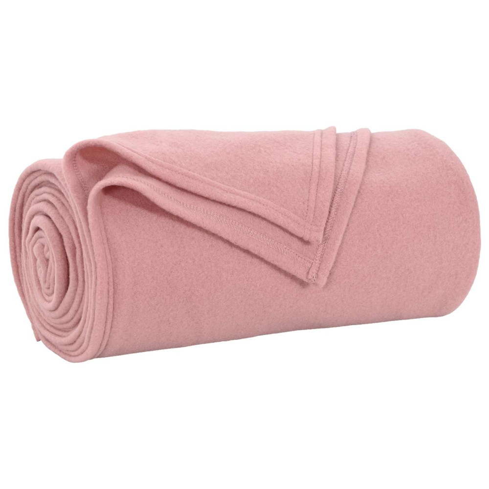 Produktbild för Kastfilt Rosa 240 x 220 cm Fleece
