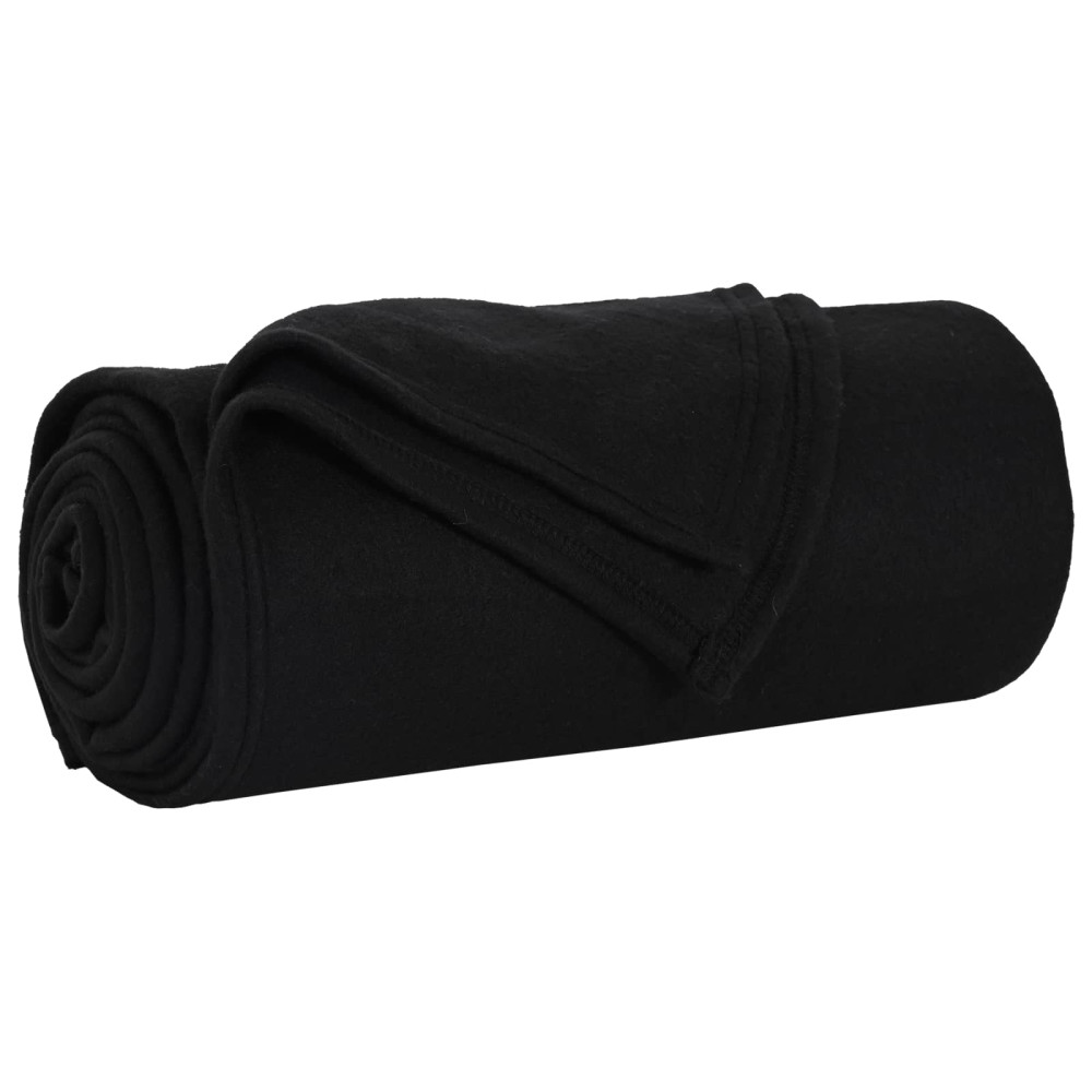 Produktbild för Filtar 6 pcs Svart 240 x 220 cm Fleece