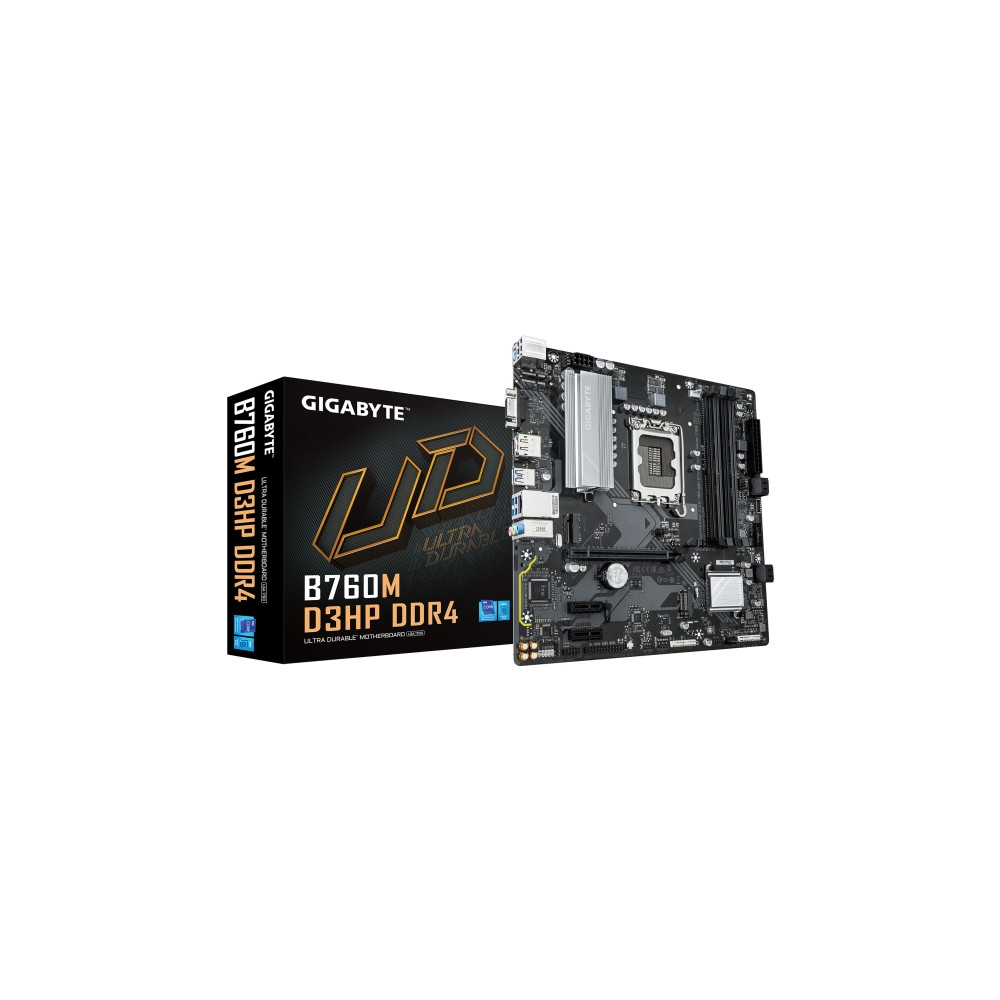 Produktbild för Gigabyte B760M D3Hp DDR4 - moderkort - micro ATX - LGA1700-uttag - B760