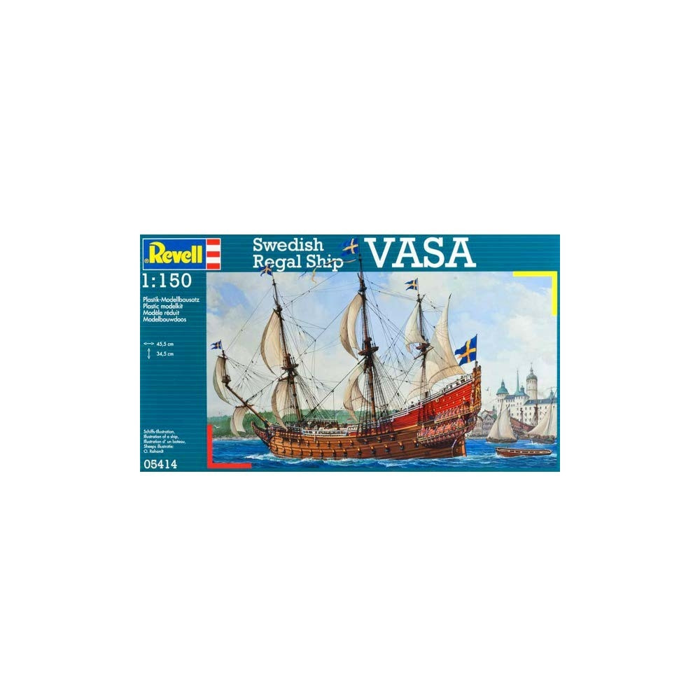 Produktbild för Revell Swedish Regal Ship VASA, Segelfartygsmodell, Monterin...