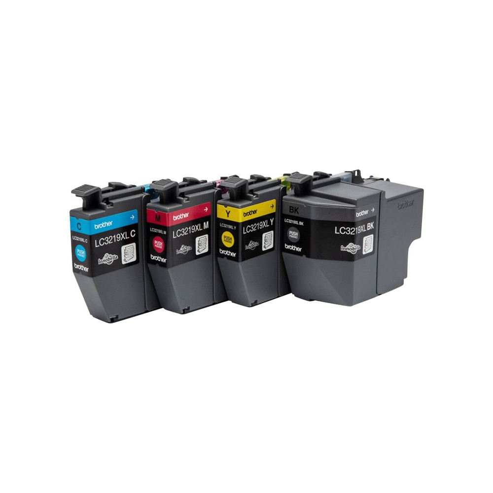Produktbild för Brother LC3219XL Value Pack - 4-pack - XL - svart, gul, cyan, magenta - original - bläckpatron