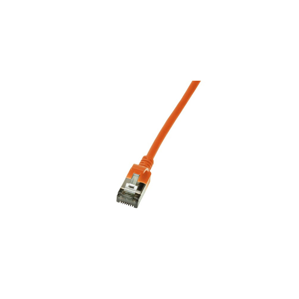 Produktbild för LogiLink Ultraflex SlimLine - patch-kabel - 0.3 m - orange, RAL 2003