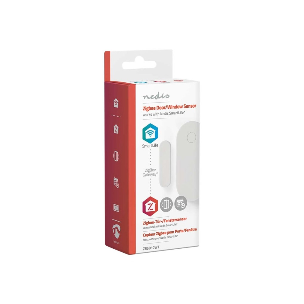 Produktbild för Nedis Smart Door or Window Sensor - dörr- och fönstersensor - ZigBee - vit