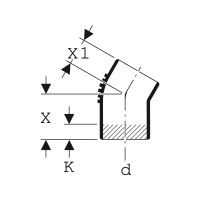 Produktbild för Silent-db20 bøjn. 30° 110mm