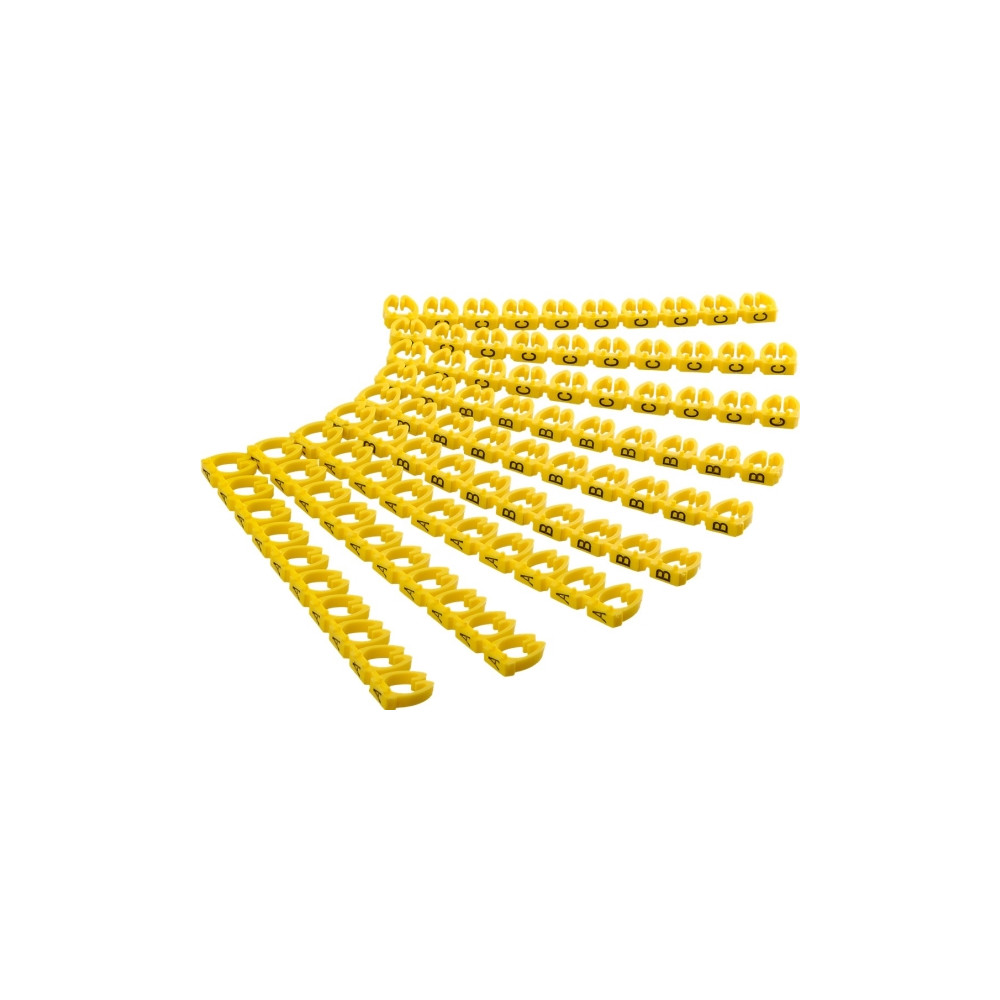 Produktbild för Goobay 72518, Gul, PVC, 90 styck, Svart, 5,6
