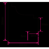 Produktbild för Focus Calla Arch Black 40x50