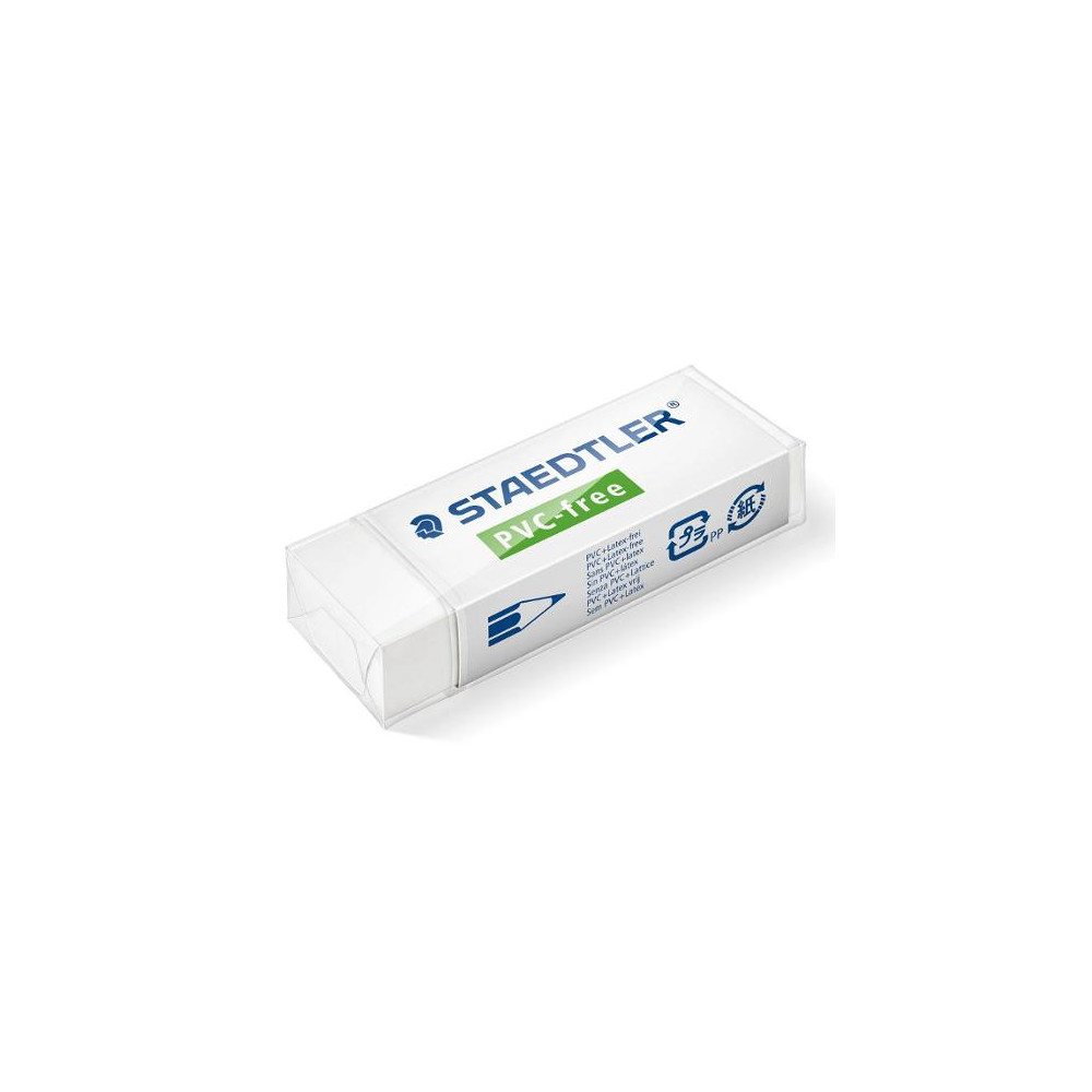Produktbild för Radergummi Pvc-Fri 65x23x13mm vit 20/fp