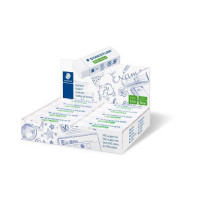 Produktbild för Radergummi Pvc-Fri 65x23x13mm vit 20/fp
