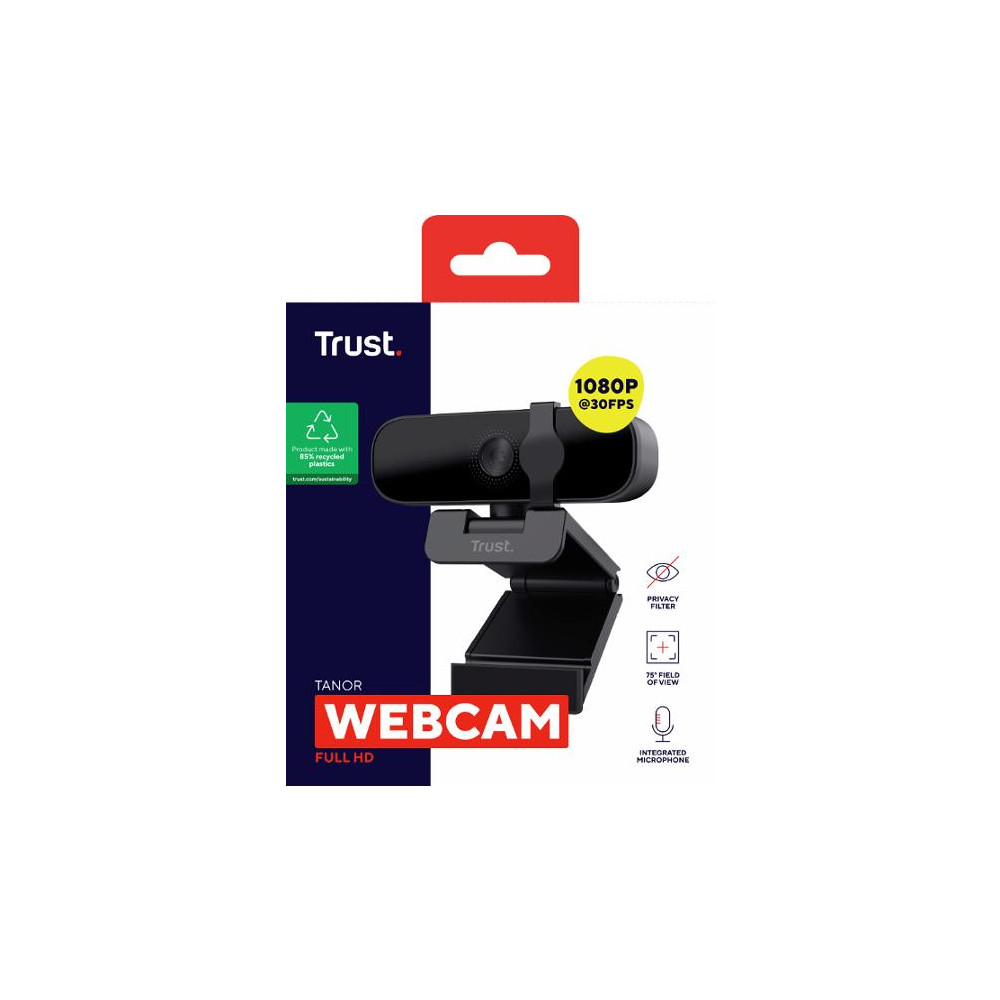 Produktbild för Webbkamera TRUST Tanor Full-HD