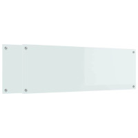 Produktbild för Köksskydd 2 pcs Vit 120 x 40 cm härdat glas