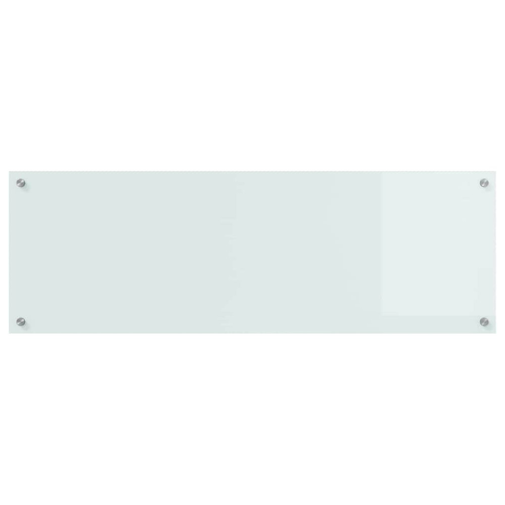 Produktbild för Köksskydd 2 pcs Vit 120 x 40 cm härdat glas