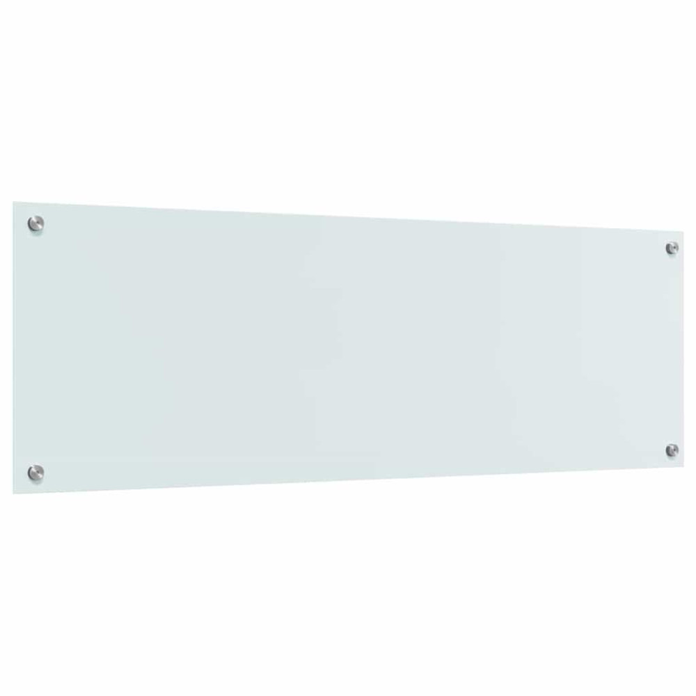 Produktbild för Köksskydd 2 pcs Vit 120 x 40 cm härdat glas