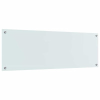 Produktbild för Köksskydd 2 pcs Vit 120 x 40 cm härdat glas