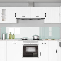 Produktbild för Köksskydd 2 pcs Vit 120 x 50 cm härdat glas