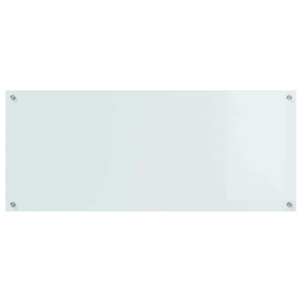 Produktbild för Köksskydd 2 pcs Vit 120 x 50 cm härdat glas