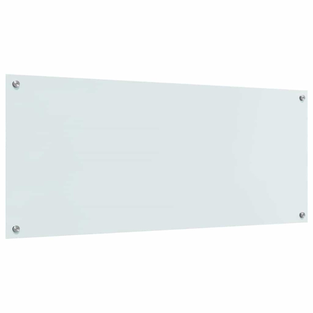 Produktbild för Köksskydd 2 pcs Vit 120 x 50 cm härdat glas
