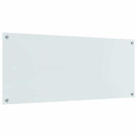 Produktbild för Köksskydd 2 pcs Vit 120 x 50 cm härdat glas