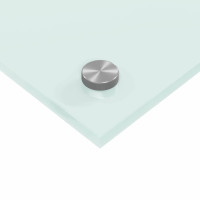 Produktbild för Köksskydd 2 pcs Vit 120 x 50 cm härdat glas