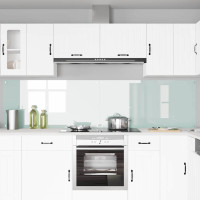 Produktbild för Köksskydd 2 pcs Vit 120 x 60 cm härdat glas