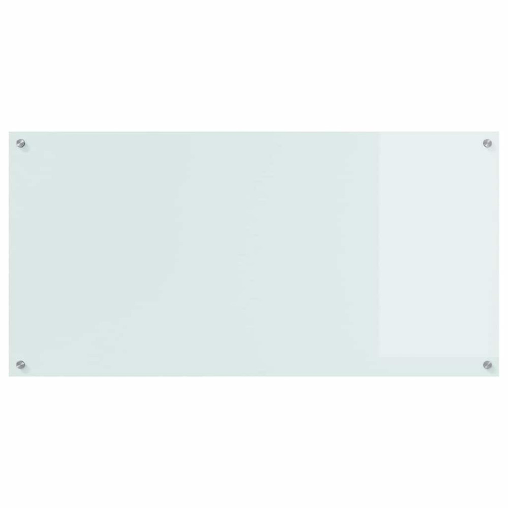 Produktbild för Köksskydd 2 pcs Vit 120 x 60 cm härdat glas