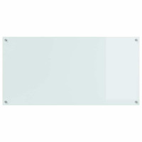 Produktbild för Köksskydd 2 pcs Vit 120 x 60 cm härdat glas