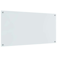 Produktbild för Köksskydd 2 pcs Vit 120 x 60 cm härdat glas