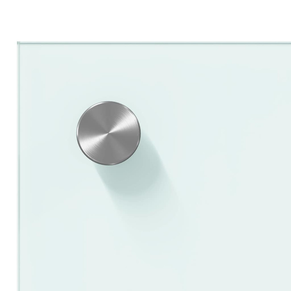 Produktbild för Köksskydd 2 pcs Vit 120 x 60 cm härdat glas