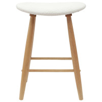 Produktbild för Matstolar 2 pcs Naturfärg 46 x 37 x 63 cm Massiv Gummiträ