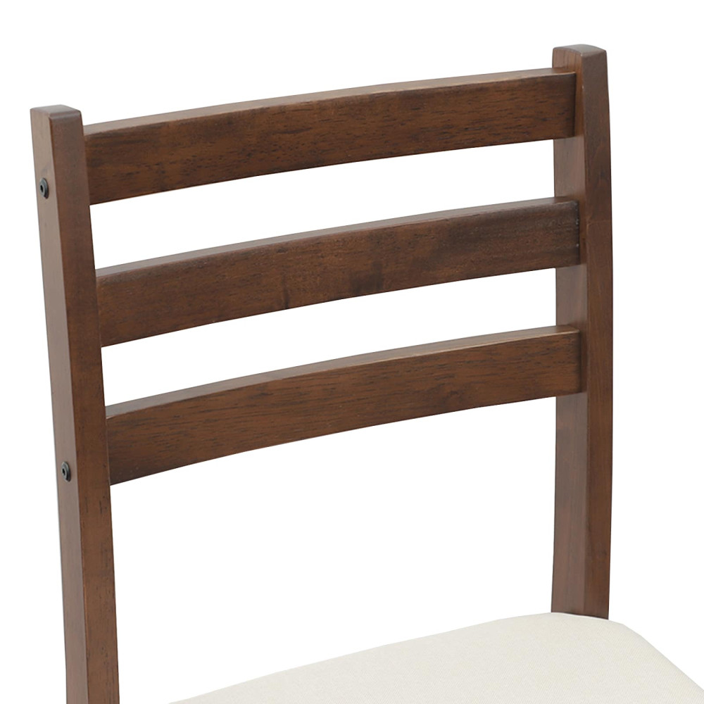 Produktbild för Matstolar 2 pcs Ljusbrun 40 x 47,5 x 99,5 cm Massiv Gummiträ