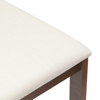 Produktbild för Matstolar 2 pcs Ljusbrun 40 x 47,5 x 99,5 cm Massiv Gummiträ