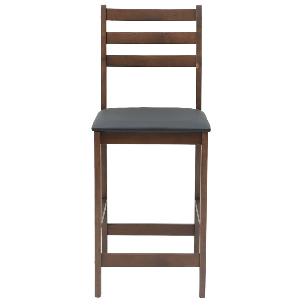 Produktbild för Matstolar 2 pcs Ljusbrun 40 x 47,5 x 99,5 cm Massiv Gummiträ