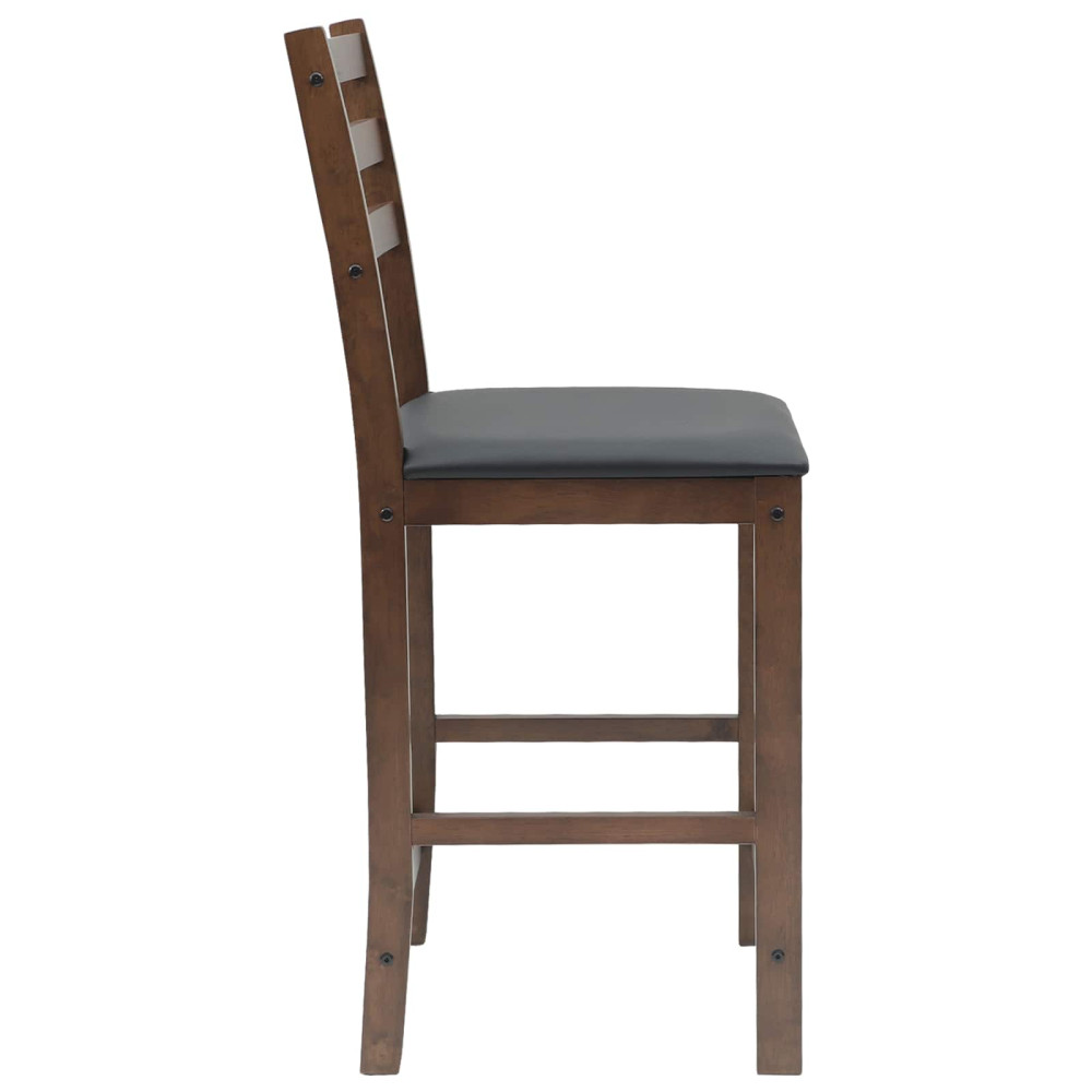 Produktbild för Matstolar 2 pcs Ljusbrun 40 x 47,5 x 99,5 cm Massiv Gummiträ