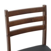 Produktbild för Matstolar 2 pcs Ljusbrun 40 x 47,5 x 99,5 cm Massiv Gummiträ