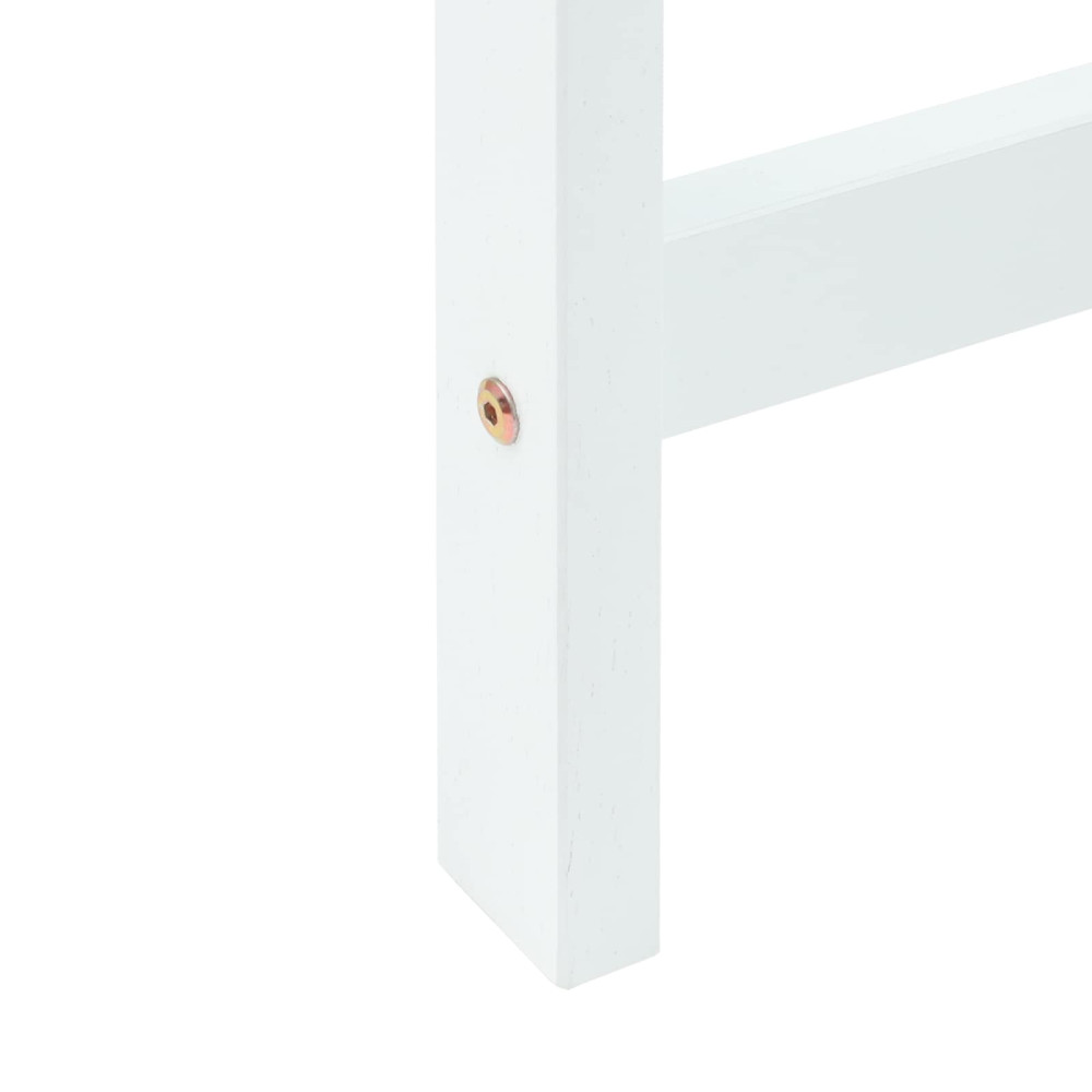 Produktbild för Matstolar 2 pcs Vit 40 x 47,5 x 99,5 cm Massiv Gummiträ