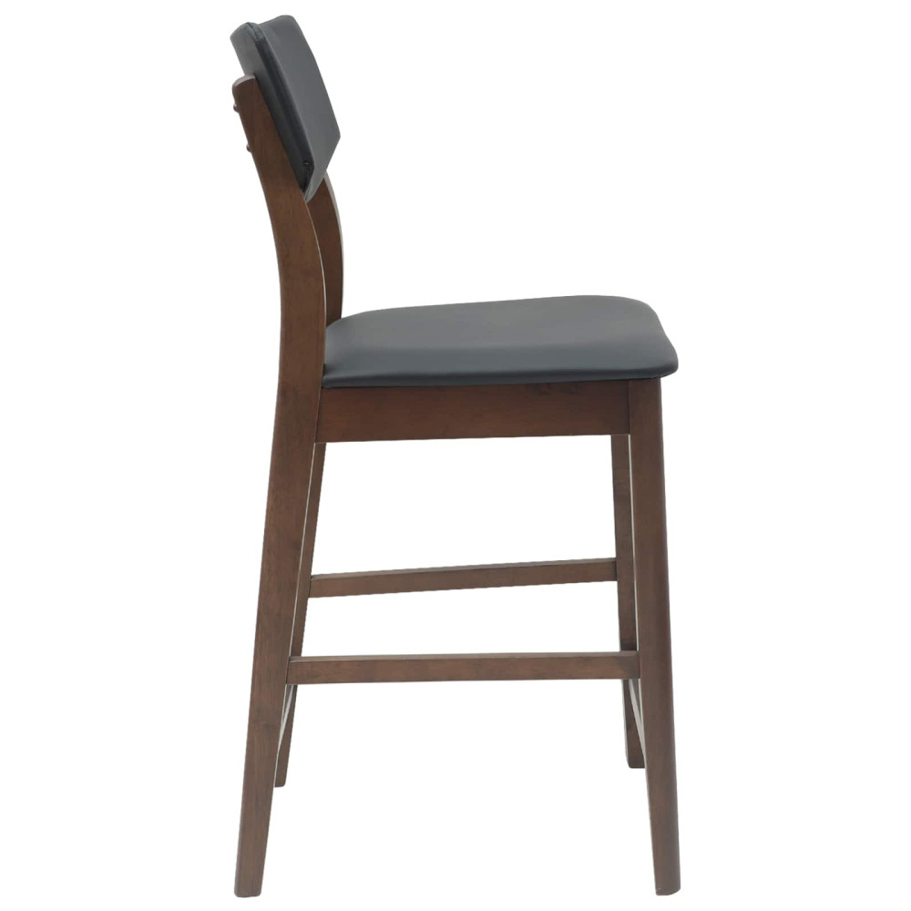 Produktbild för Matstolar 2 pcs Ljusbrun 48 x 49 x 95 cm Massiv Gummiträ