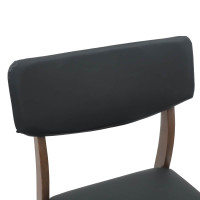Produktbild för Matstolar 2 pcs Ljusbrun 48 x 49 x 95 cm Massiv Gummiträ