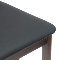 Produktbild för Matstolar 2 pcs Ljusbrun 48 x 49 x 95 cm Massiv Gummiträ