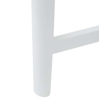 Produktbild för Matstolar 2 pcs Vit 48 x 49 x 95 cm Massiv Gummiträ