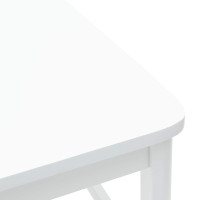 Produktbild för Matstolar 2 pcs Vit 48 x 49 x 95 cm Massiv Gummiträ