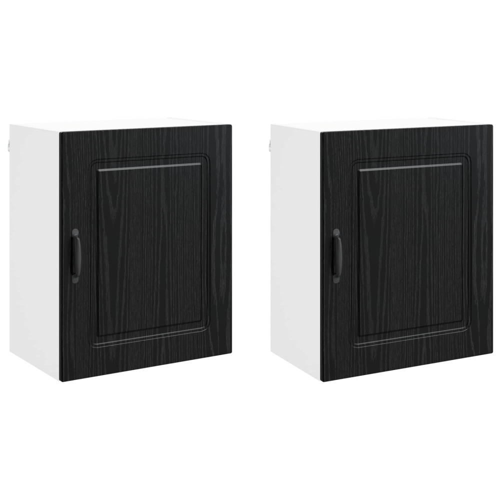 Produktbild för Diskmaskin panel Kalmar 2 pcs Svart Ek 50 x 31 x 60 cm