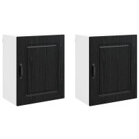 Produktbild för Diskmaskin panel Kalmar 2 pcs Svart Ek 50 x 31 x 60 cm