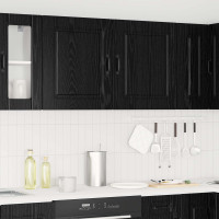 Produktbild för Diskmaskin panel Kalmar 2 pcs Svart Ek 50 x 31 x 60 cm